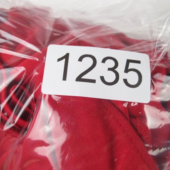 David Meister Backless Red Halter Dress Size 8 Stretch Jersey Maxi - Picture 13 of 13